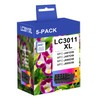 LC3011 XL High Yield Ink Cartridges 5-Pack (2BK/1C/1M/1Y) - for
