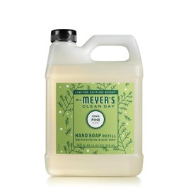 MRS. MEYER'S CLEAN DAY Liquid Hand Soap Refill, Iowa Pine Scent, 33 Ounce Bottle