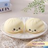 Anboor 2pcs Dumplings Squishies Toys, Stretchy Dumpling Stress Balls Fidget