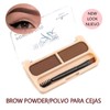 BROW/CEJA Powder Palette with Powder Duo, Polyvinyl Powder for Browing