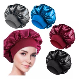 Universo en Linea 2 Gorro Satén Seda Dormir Sombrero Elástico Suave Calidad F