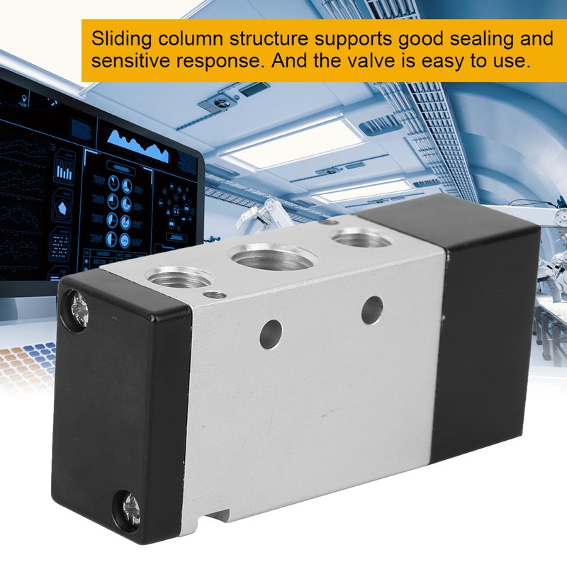 2-Position 5-Way Pneumatic Control Valve Air Valve Aluminum Alloy Mechanical
