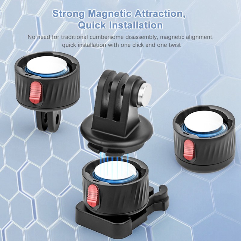 Magnetic Suction Adapter Tripod Adapter Quick Release Base Mount Action