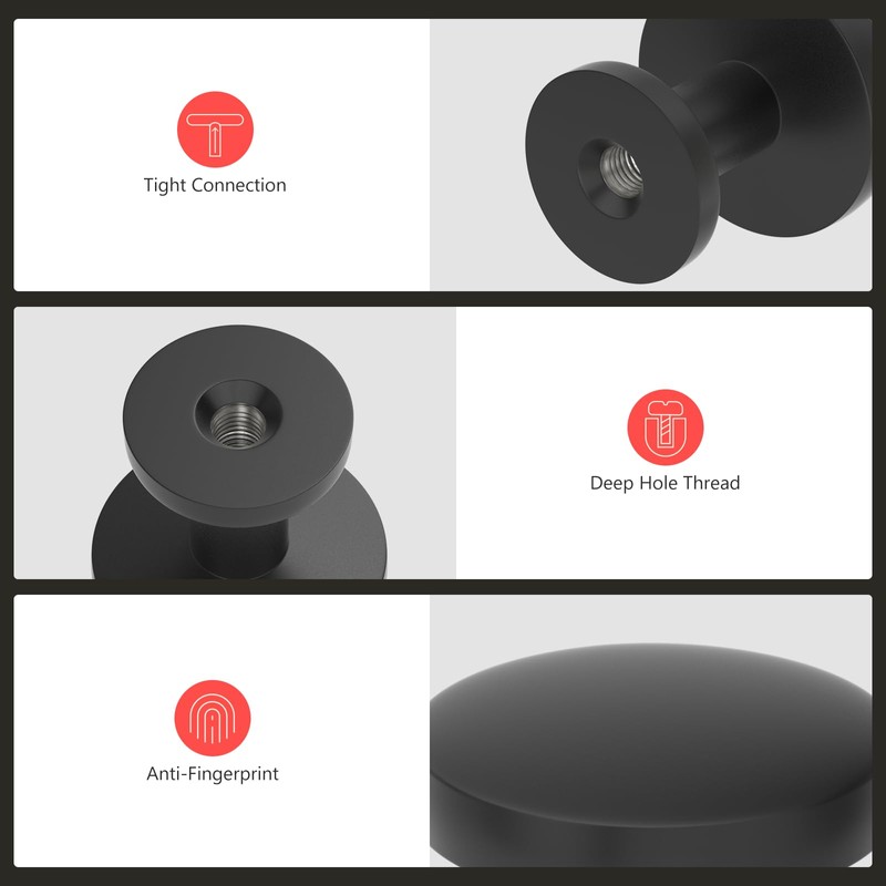 homdiy 10 Pack Kitchen Cabinet Knobs Black Knobs Drawer Zinc