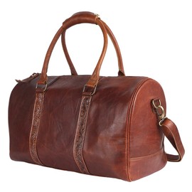 Ohlay Bags OHM102 Duffel Hand Tooled Genuine Leather Women Bag Western Handbag Purse