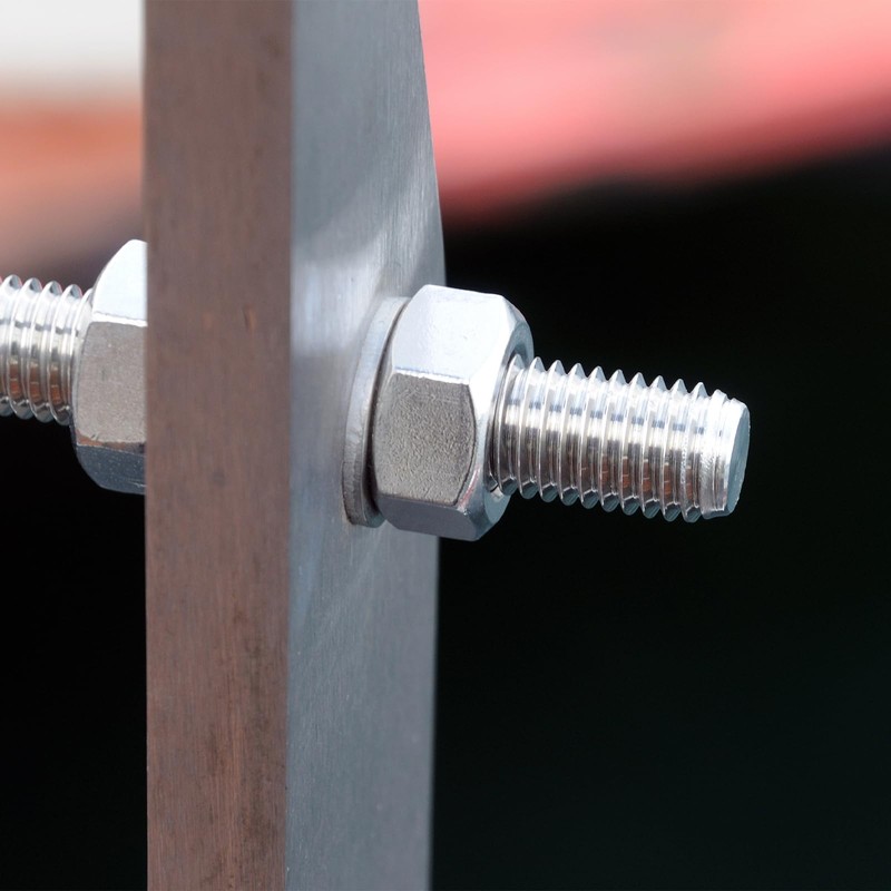 Threaded Rod, 10 Pieces Stainless Steel Rods, M6 x 300mm