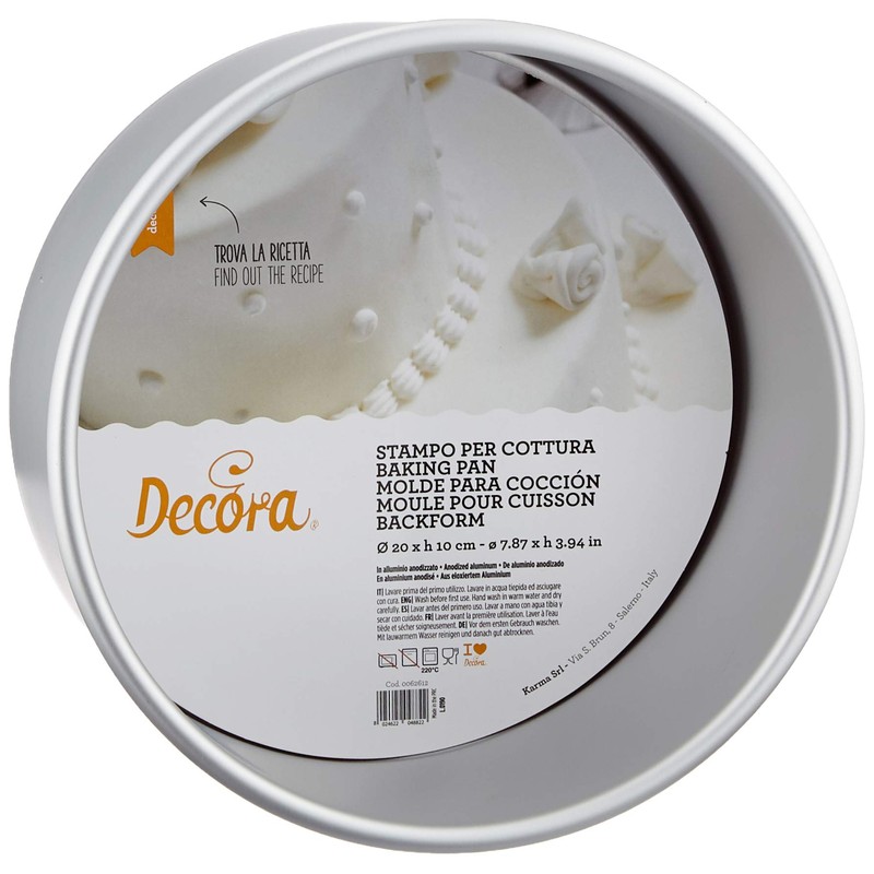 DECORA, 0062612 Professionelle runde Backform Ø 20 x 10 h