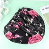 Healvian Extra Large Satin Flower Printed Elastic Wide Brim Sleep