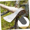 KONTONTY Sturdy Iron Axe Wedge Camping Axe Handle Knobs Fixing