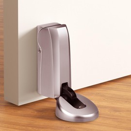 Door Stop Heavy Duty-Hydraulically Quiet WYGWP Windproof Stoppers Hold Mount -Height Adjustable Cushioned No-Drill Easy Installation