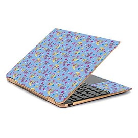 MightySkins Skin Compatible with HP Spectre x360 13.3" Gem-Cut (2019) - Castle Unicorns | Protective, Durable, and Unique Vinyl Decal wrap Cover | Easy to Apply| Made in The USA