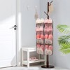 ANIZER Dual Sided Hanging Closet Organizer Durable Socks Stocking Clothes