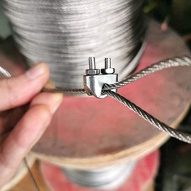 Wire Rope Clamp Pack of 12 M3 U-shaped Rope Clamp Stainless Steel 304 U Bolt Bow Rope Clamp Cable Clamp Wire Rope Clamp for Wire Rope Steel Wire Steel Cable Steel Cable