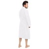 NY Threads Luxurious Mens Shawl Collar Fleece Bathrobe Long Spa