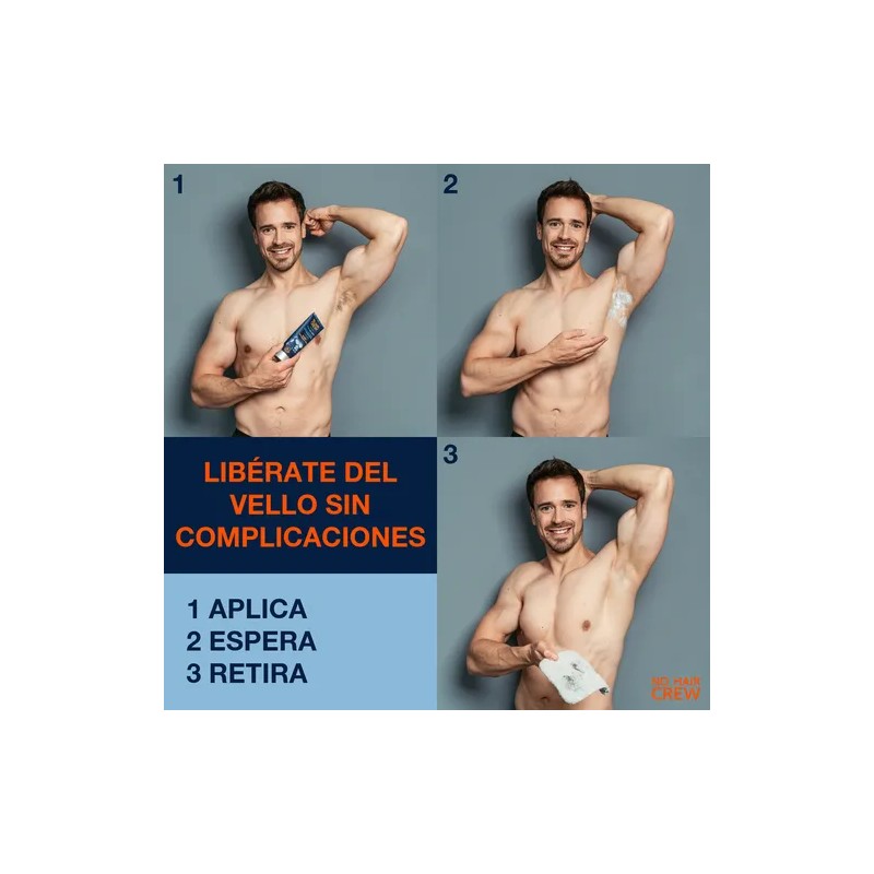 No Hair Crew intimate crema depilatoria íntima para hombre 100ml