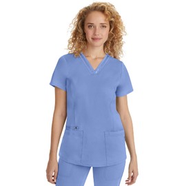 Healing Hands Scrub Top for Women with 3 Pockets and Easy Care, 2-Way Stretch Fabric 2278, M, Ceil
