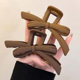 MILANA Hair Clip, Large Ribbon Hair Clip, Barrette, Hair Clip, Hair Accessory, For Adults, Cute, Elegant, Lightweight, Strong, Hair Ornament, Korean Style, Hair Clip, Hair Clip, For Daily Use, For