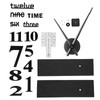 Frameless DIY Wall Clock Modern Mirror Wall Sticker for Home