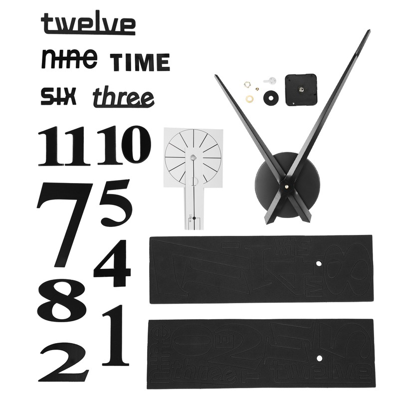 Frameless DIY Wall Clock Modern Mirror Wall Sticker for Home