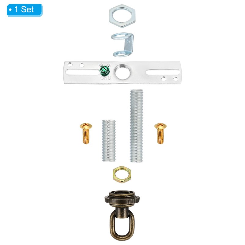 PATIKIL 4" Universal Light Fixture Cross Bar Kit, 1/4 IP