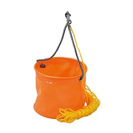 PRO MARINE AEC020-21 EVA Inverted Bucket Round (with Rope) 8.3 inches (21 cm) Random Color Sky Blue, Orange, Green
