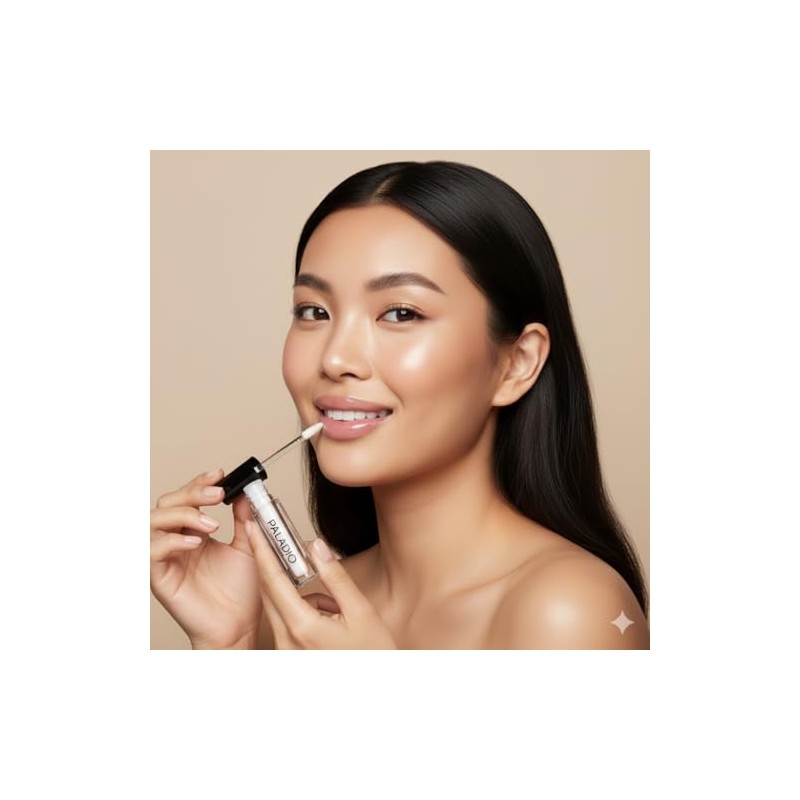 Palladio Lip Gloss, Brillo de Labios No Pegajoso, Ofrece Color