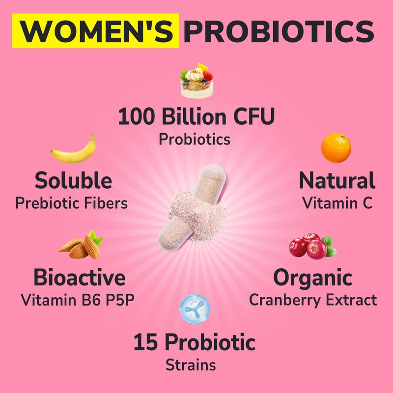 Vitalibre Probiotics for Women 100 Billion CFU 15 Strains, Daily