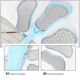 Ipetboom 2 Sets Professional Foot Care Tool Rasp Foot File Effective Callus Removal for Comfort
