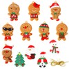 12pcs Christmas Gingerbread Ornaments, Gingerbread Christmas Tree Decorations, Gingerbread Hanging