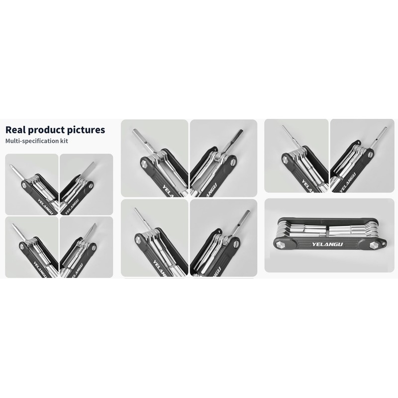 Yangers 10 in 1 Multifunctional Foldable Screwdriver Tool Kit, Camera
