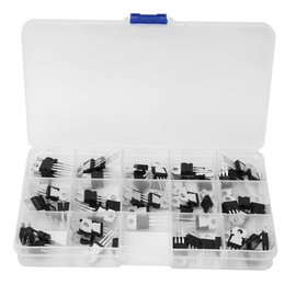 Kit de Transistores de Regulación de Voltaje, 70 Piezas, 14 Valores Positivos y Negativos, TO-220