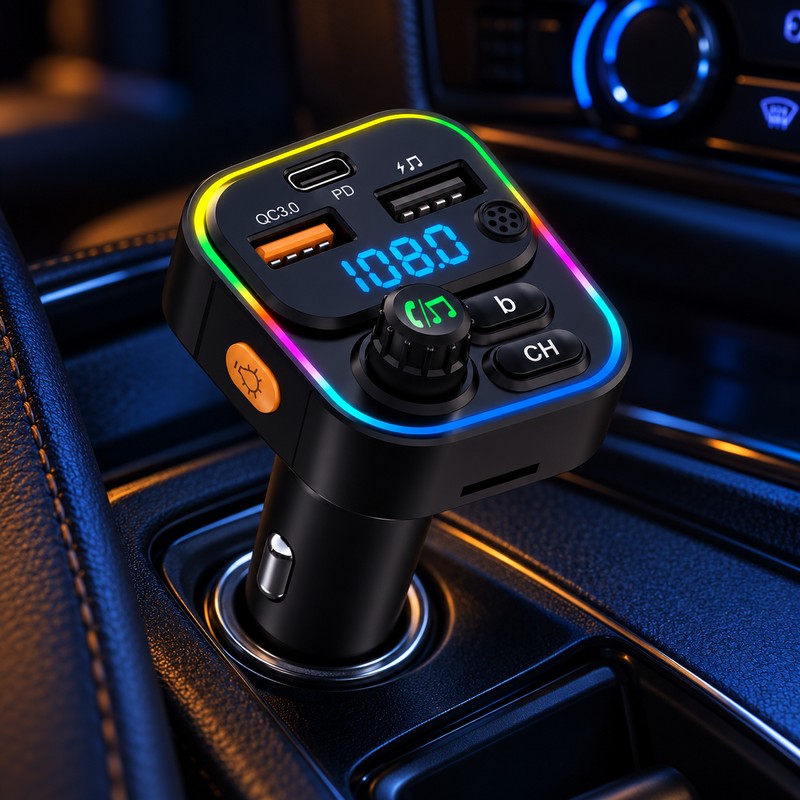 Upgrade Your Older Car with Bluetooth 5.3 – FM Transmitter