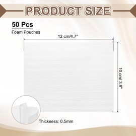 sourcing map 50 Pcs Cushion Foam Pouches, 5" x 4" Cushioning Packing Supplies Cushioning Foam Padding Sheets for Moving and Packaging Dishes, China, Books, Photo Frame