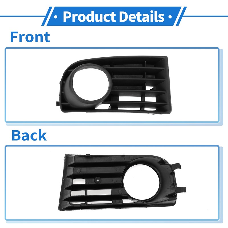 REPAIROCK 1 Pc Fog Light Grill for Volkswagen Golf 5