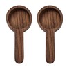 Dorsaer Coffee Scoop for Ground Coffee(2 Pieces),8g Walnut Wooden Scoops
