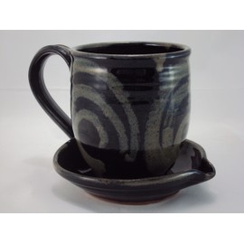 Midnight Sun Pottery Microwave Bacon Cooker - Black