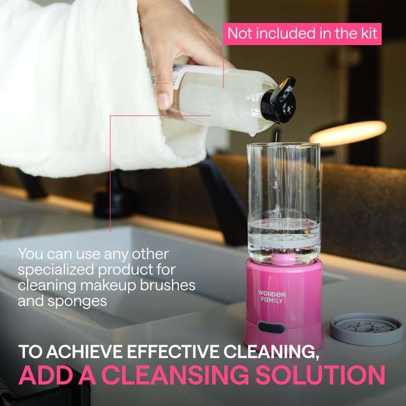 2-in-1 Electric Makeup Brush Cleaner Machine - Clean and Dry