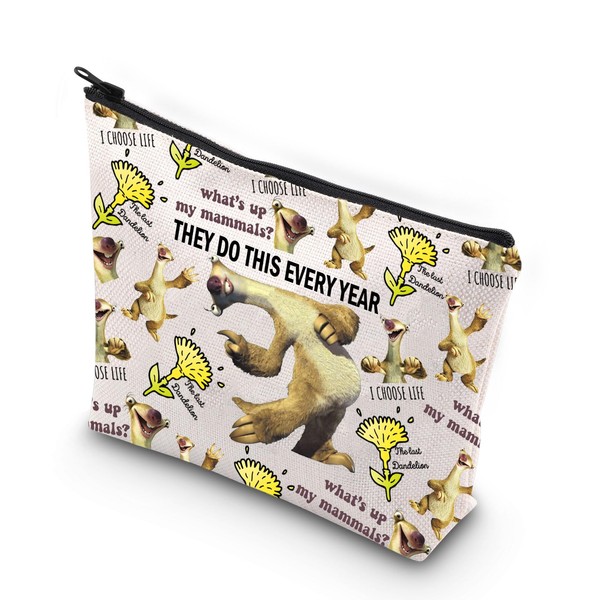 JNIAP Sid The Sloth Makeup Bag The Sloth Lover Gifts