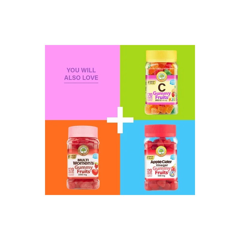 Naturelab Vitamina D3 Kids, Gummy Fruits Sabor Durazno