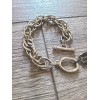 Citation Nice Vintage Silver Tone Heavy Chain Bracelet by Citation