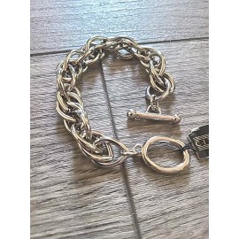 Citation Nice Vintage Silver Tone Heavy Chain Bracelet by Citation NWT