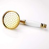 Skybath Gold Metal Brass Shower Head Traditional Victorian Style Handheld