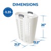 Gracious Living Laundry Basket, Easy Carry Flex Collapsible Hamper, 87.5