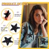 Syhood 24 Pieces Star Patches Iron on Rhinestone Adhesive Sequin