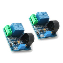 Hailege 2pcs 12V 5A AC Current Sensor Current Detection Relay 12V AC Power Relay Module AC Sensor Relay Switch with Overcurrent Protection