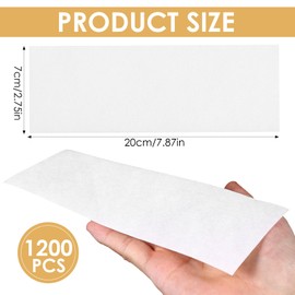 1200 Pcs Non Woven Wax Strips, 2.8 x 7.9 Inch Waxing Paper for Hair Removal, Soft Large Wax Strips, Beauty Waxing Strip for Women Men Facial Body Arms Legs Underarm Armpit Chest Back and Bikini