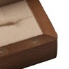 Wooden Ring Box Retro Elegant Square Engagement Ring Box with