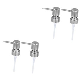 STOBAZA 2sets Lotion Dispenser Pump Replacement Plastic Bottle Pump for Shampoo Metal Lotion Hand 2pcs*2