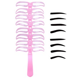 Eye Brow Stencils for Women - Reusable Brow Shaper Set 8 Styles | Washable Portable Eyebrow Templates for Makeup Travel Daily Use Party