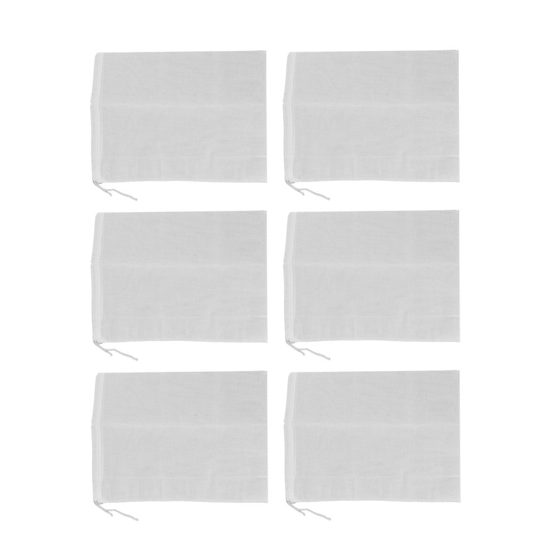 12Pcs Reusable Empty Tea Bags Drawstring Spice Cheesecloth Soup Bags